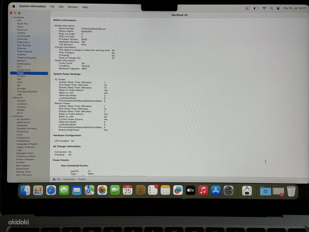 Apple Macbook Air 13 M2 8/256GB Silver SWE. Uueväärne! 9