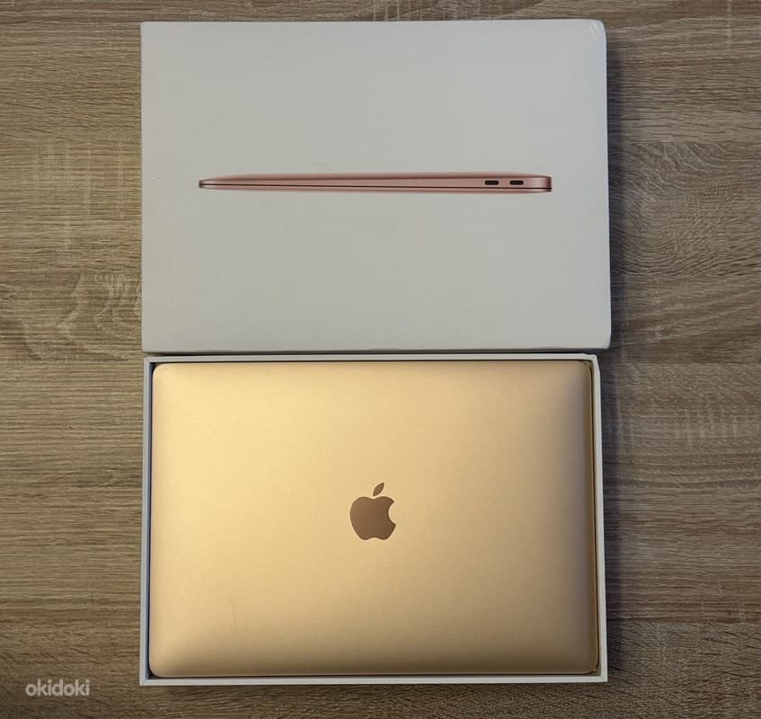 Apple Macbook Air M1 8/256GB ENG Gold, uueväärne!