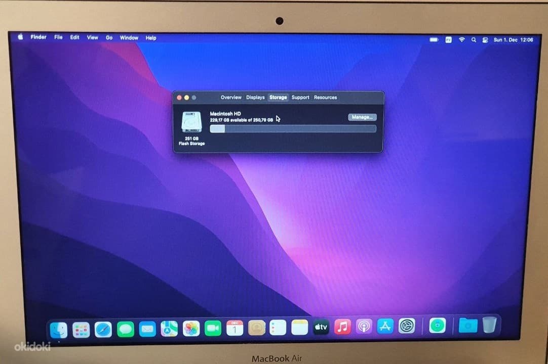 MacBook Pro 13″ 2017 – Core i5/8GB/250GB SSD 4