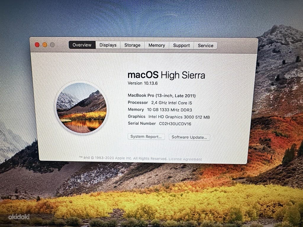 MacBook Pro, 13-inch, Late 2011, 500GB SSD 4
