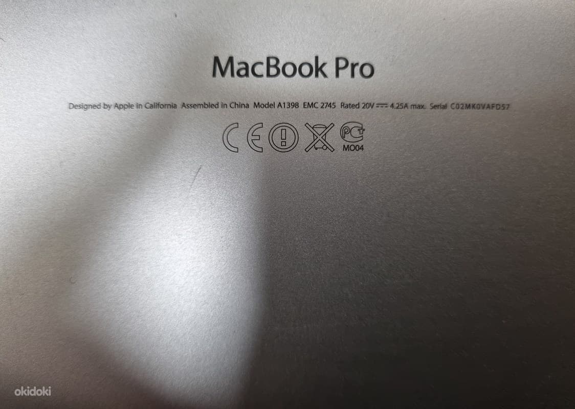 Macbook Pro Retina 15 Late 2013 i7,16 GB,512SSD 4
