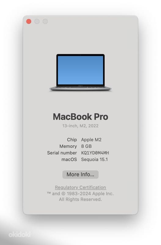 MacBook Pro 2022 13' M2 256GB (Space Gray) 6